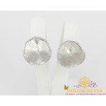 Жіночі сережки срібні "Текстура"  2224493 , Gold &amp Silver Gold & Silver, Украина